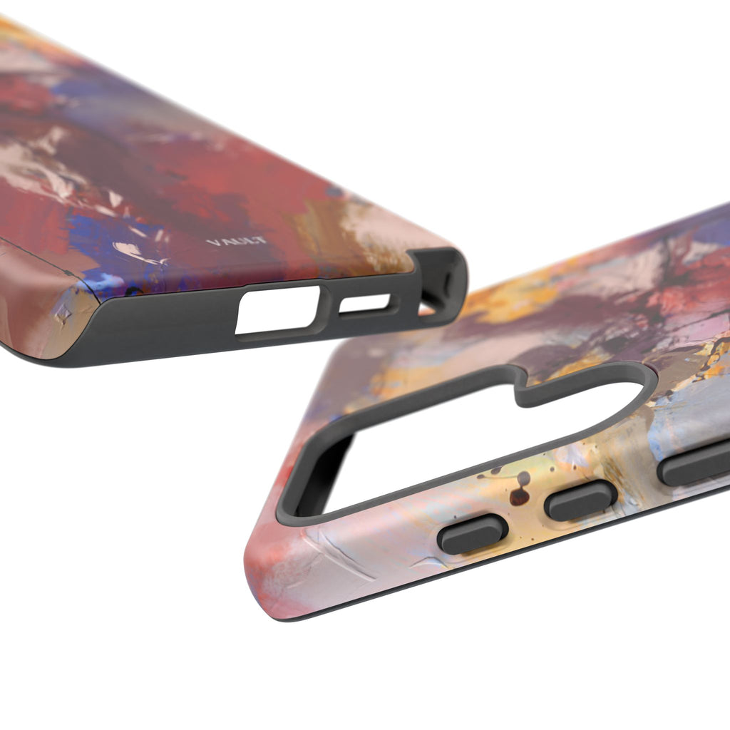 Abstract Brushstroke Tough Phone Case — Colorful Protective iPhone Cover