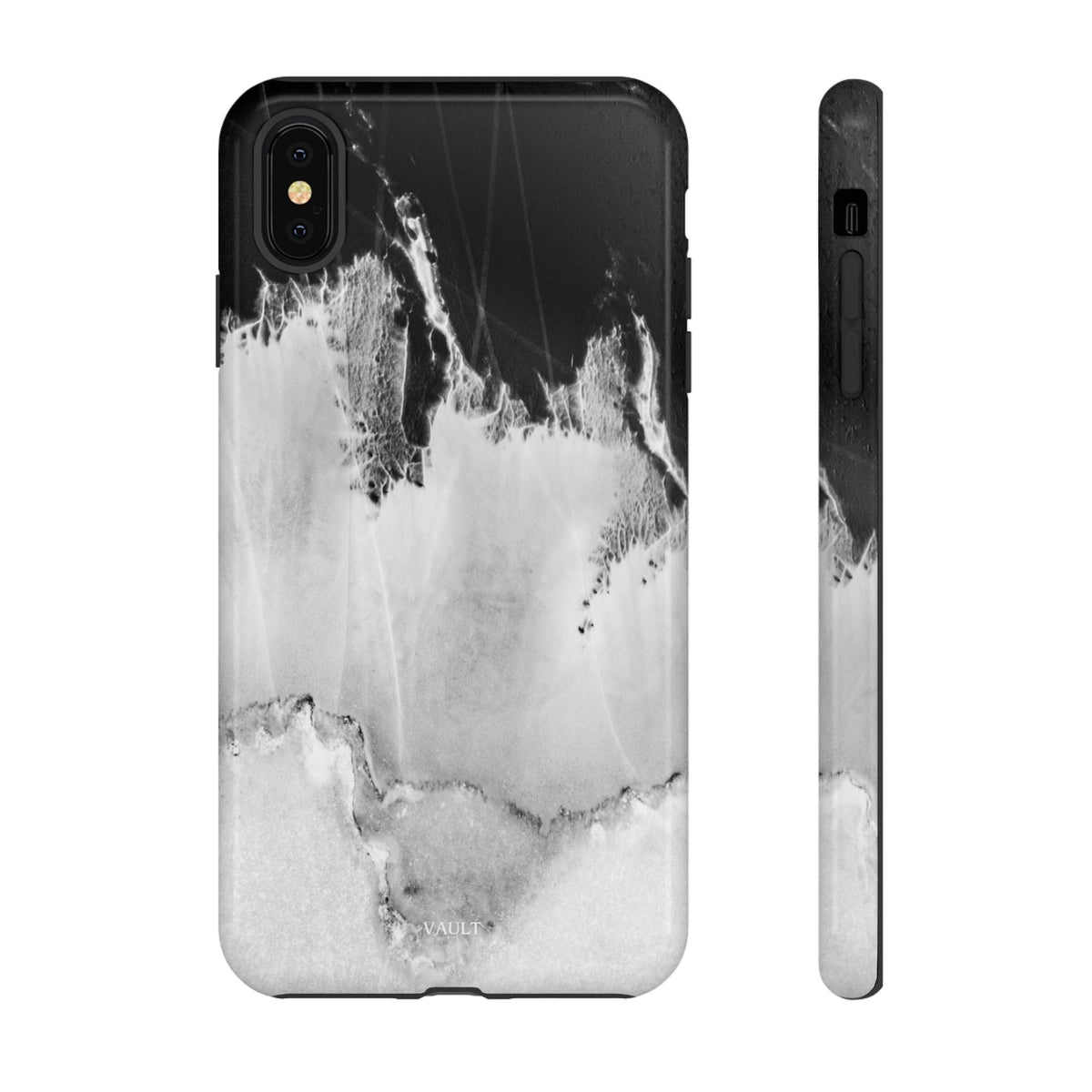 Marble Ink Tough Case — Black & White Abstract Phone Cover