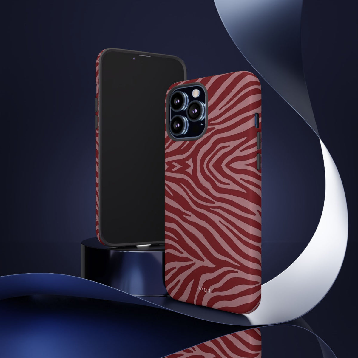 Red Zebra Print Tough Phone Case