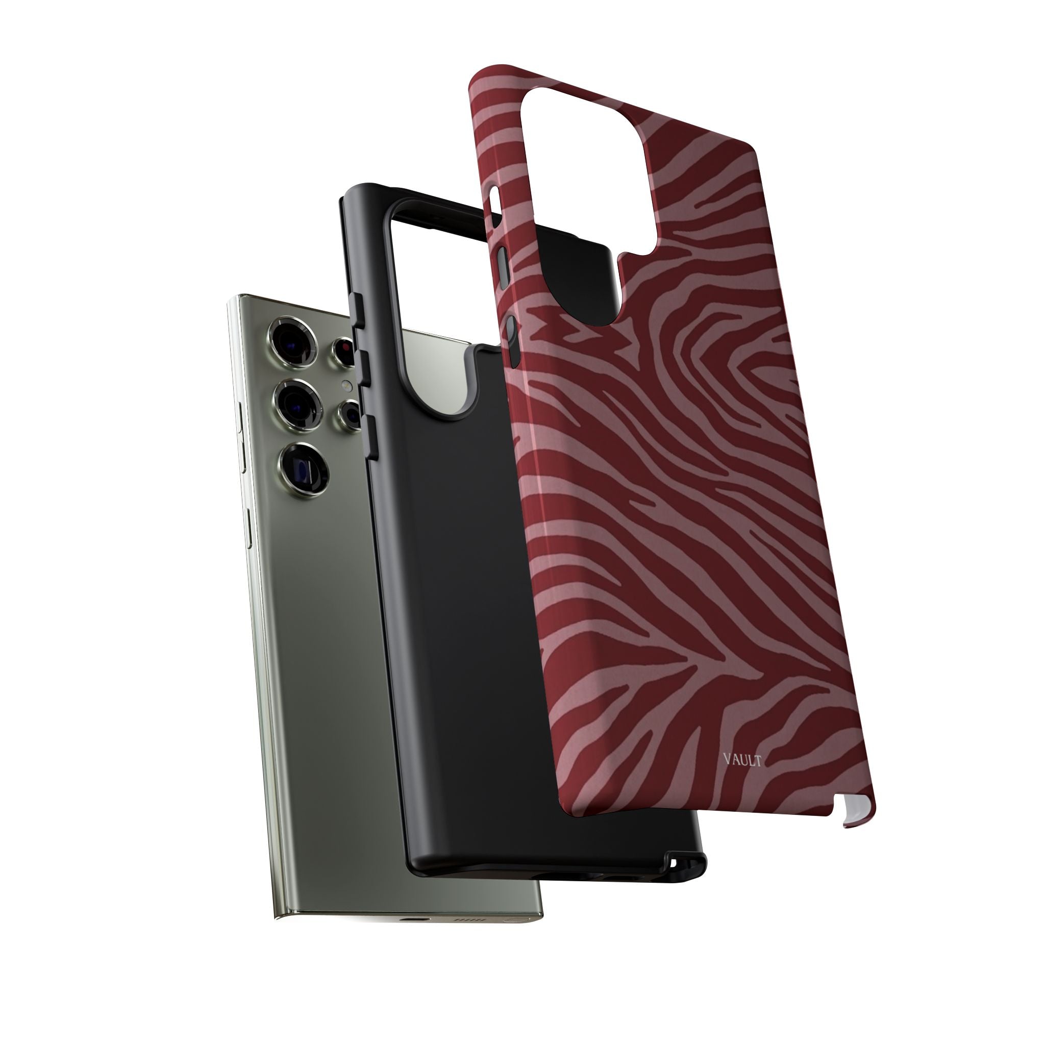 Red Zebra Print Tough Phone Case