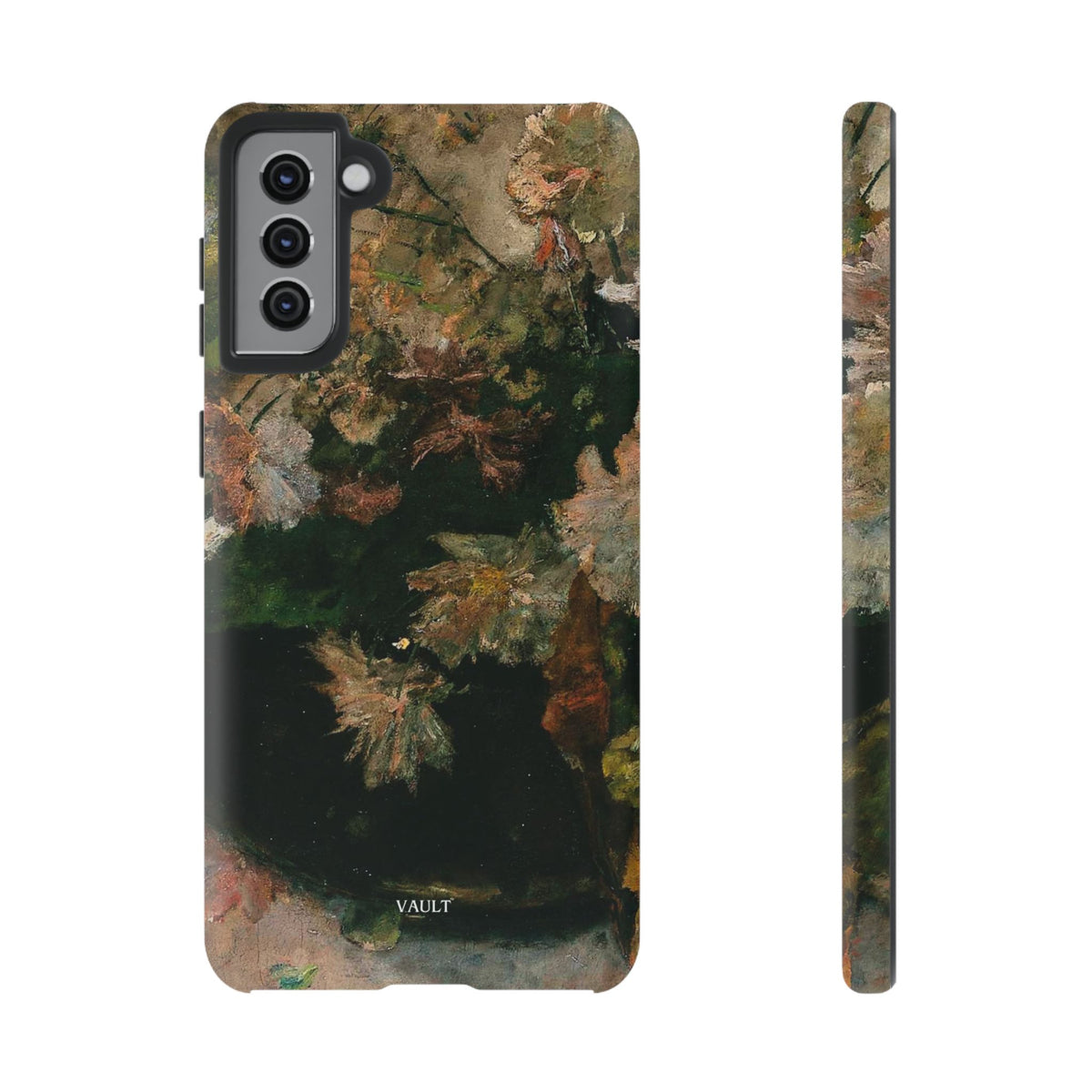 Floral Painterly Tough Phone Case — Vintage Autumn Leaves Phone Cover