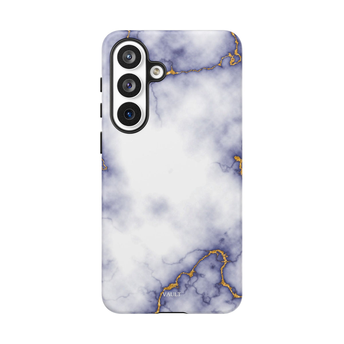 Purple Marble Tough Phone Case with Gold Veins