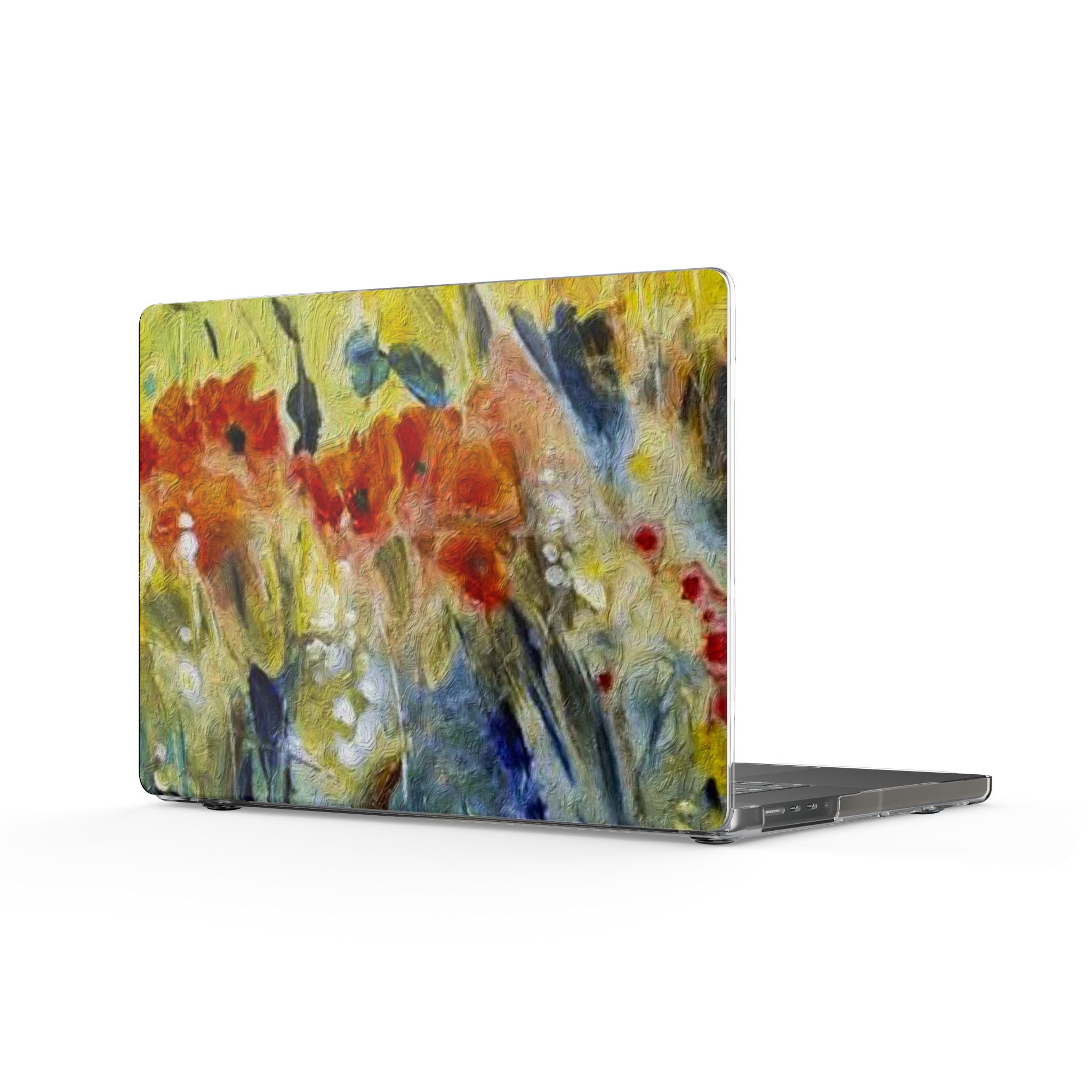 Floral Watercolor MacBook Case — Bright Garden Laptop Cover