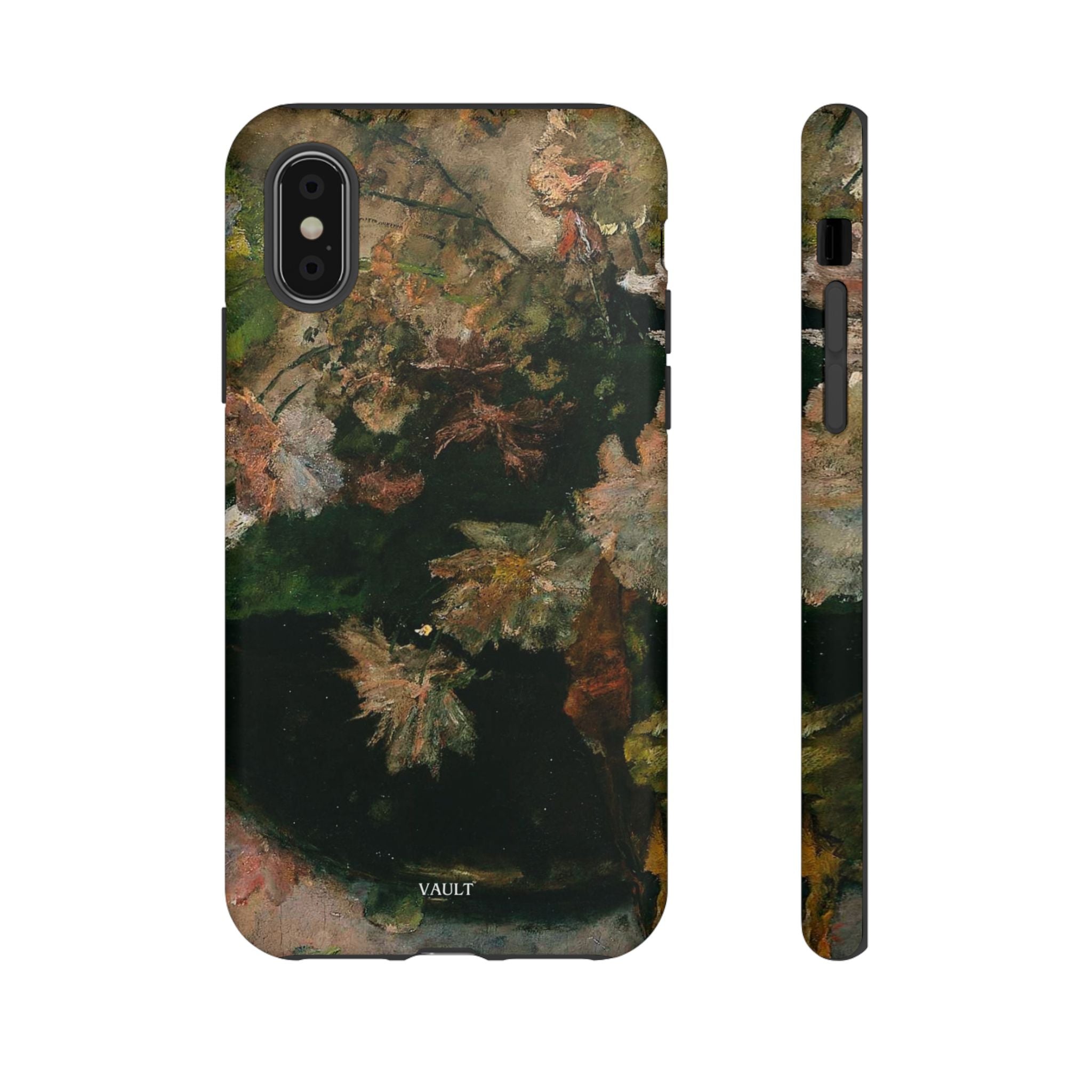 Floral Painterly Tough Phone Case — Vintage Autumn Leaves Phone Cover