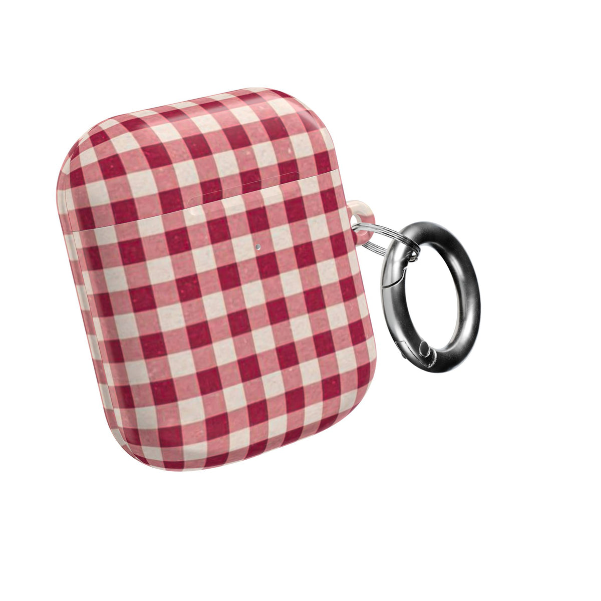 Plaid AirPod Case — Red Buffalo Check Protective Cover