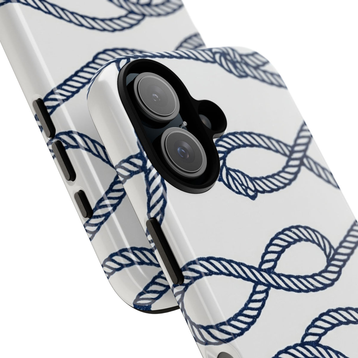 Nautical Rope Tough Case — Protective Phone Cover with Navy Knot Design