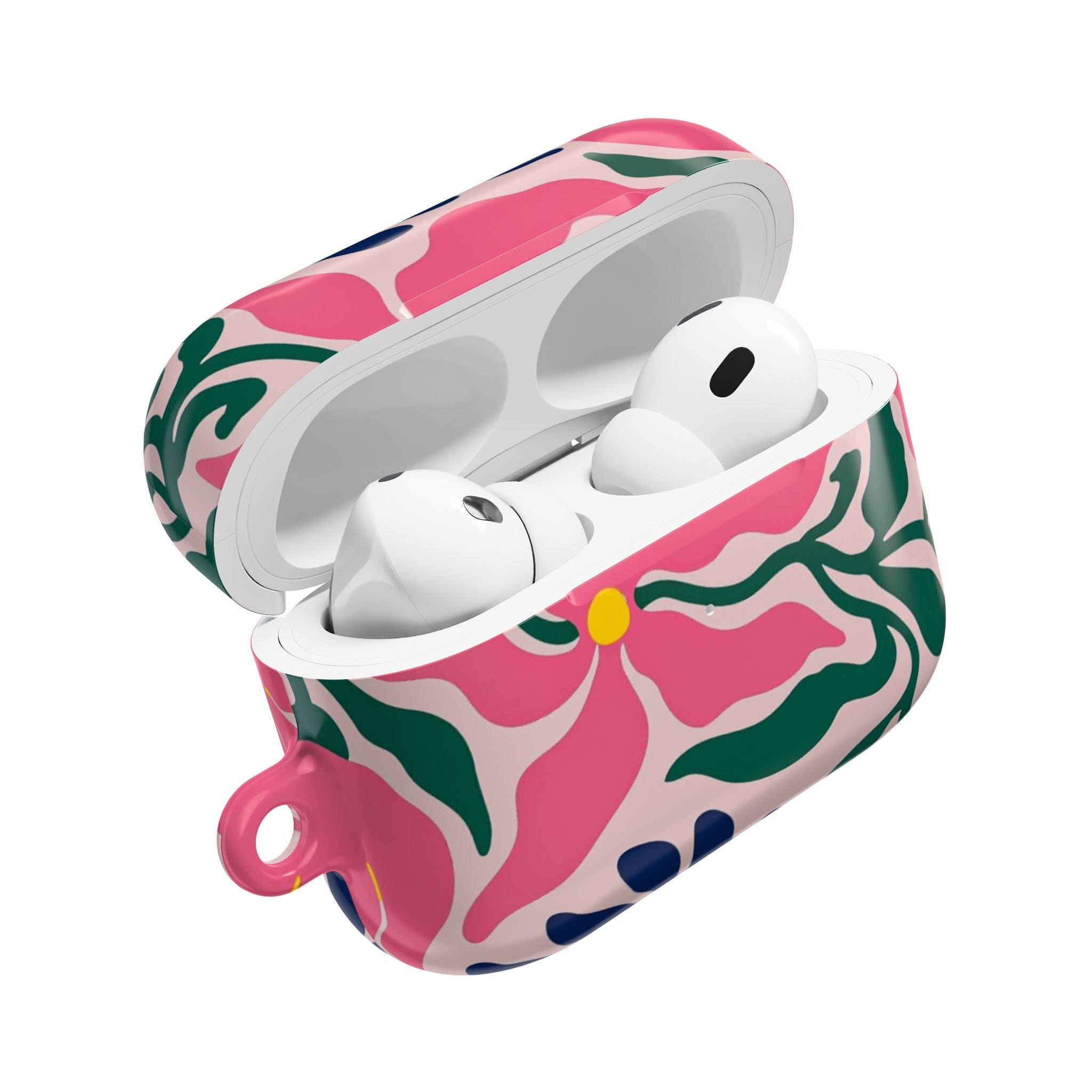 AirPod Case — Pink Floral Swirl Protective Cover