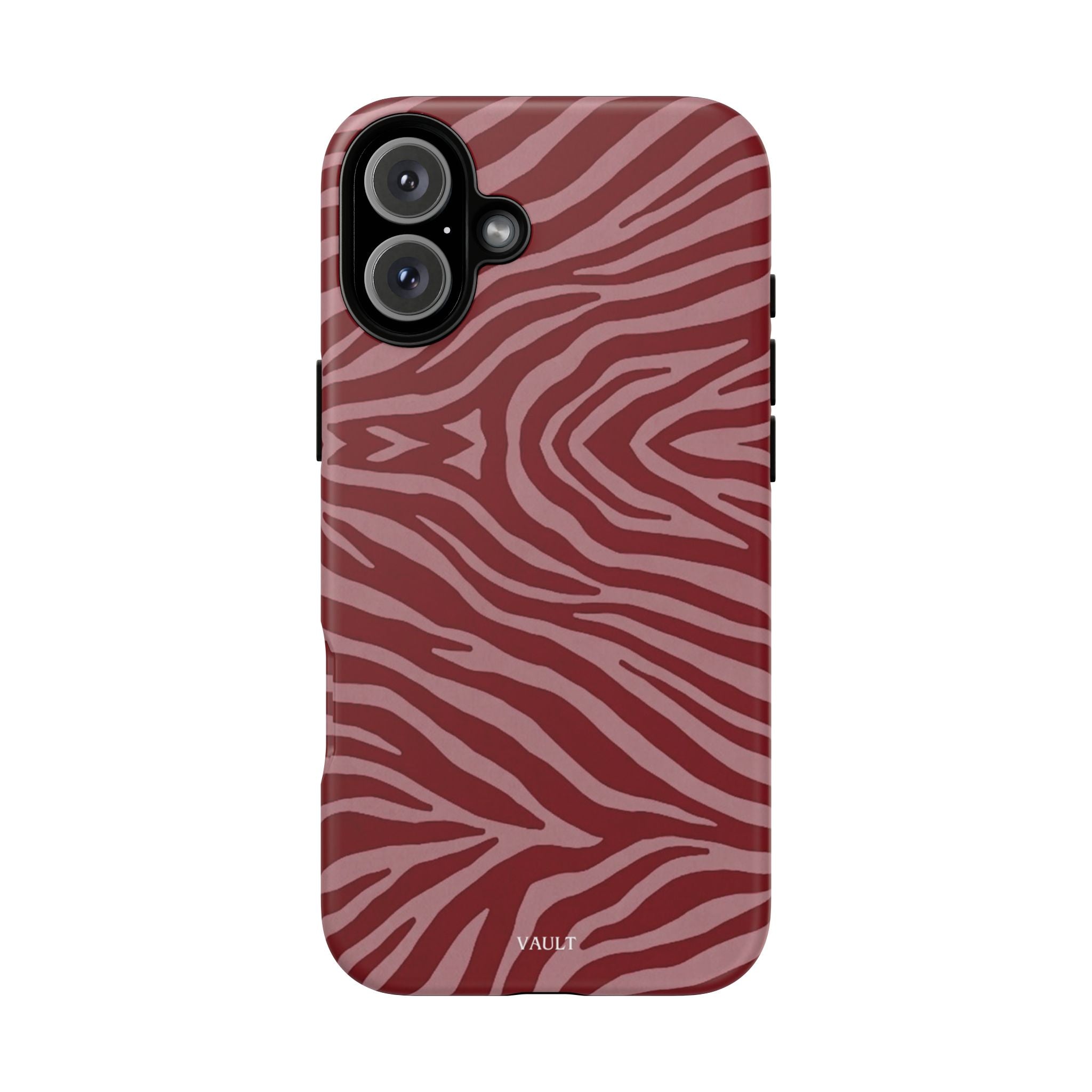 Red Zebra Print Tough Phone Case