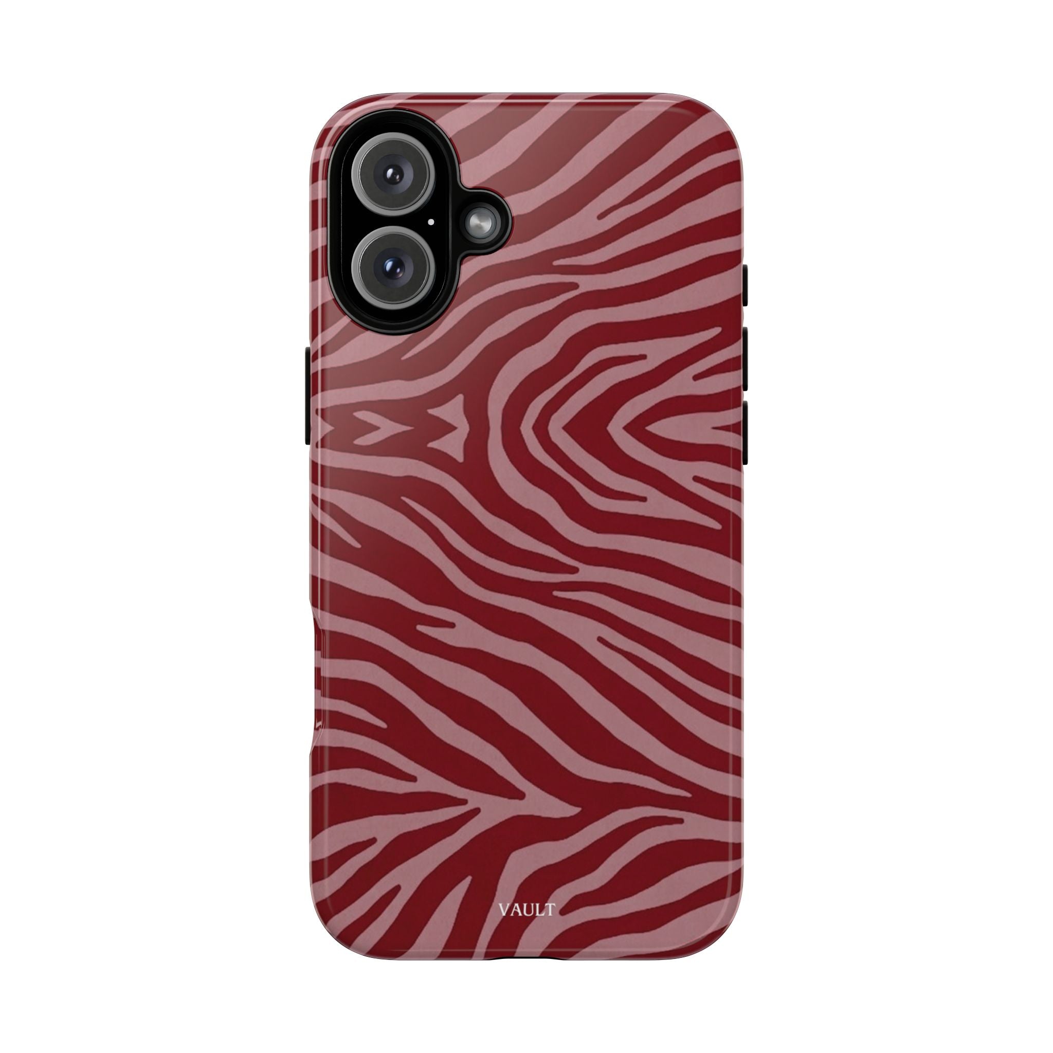 Red Zebra Print Tough Phone Case
