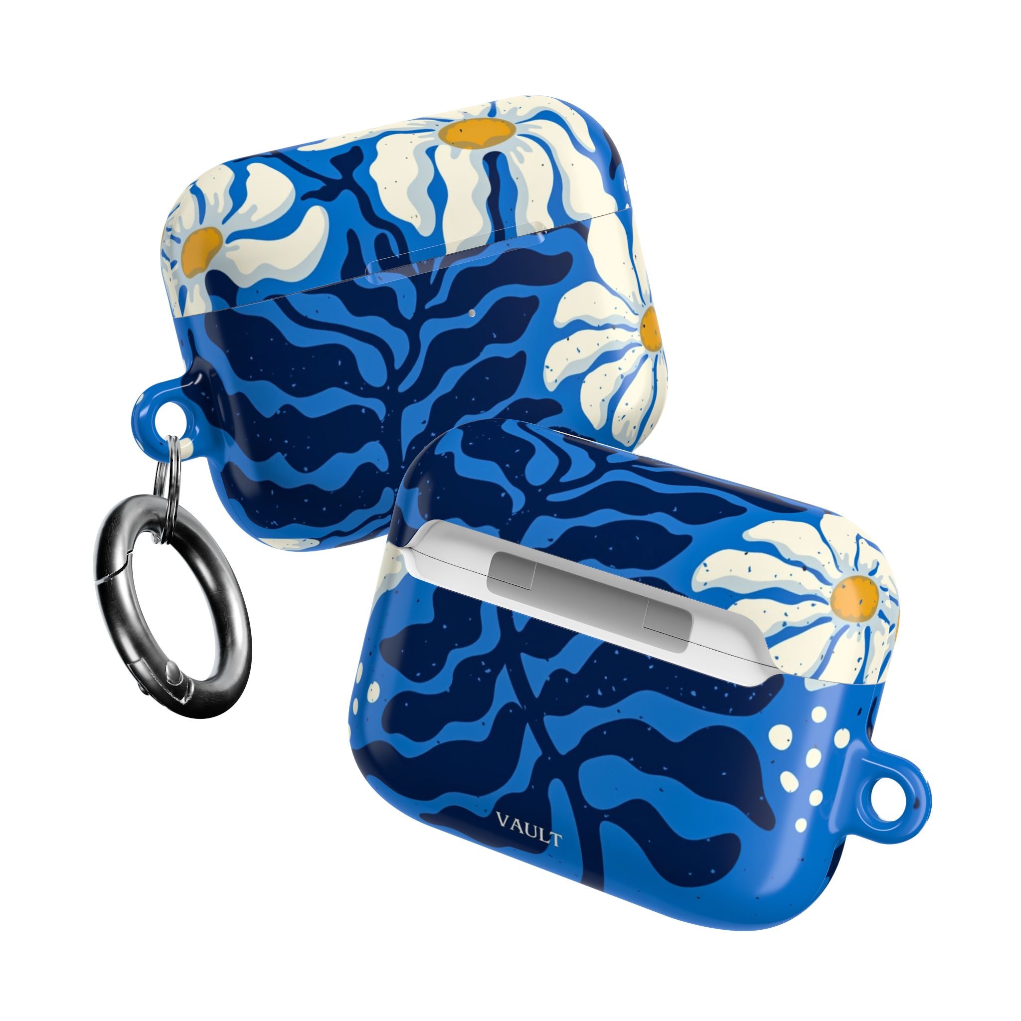 Blue Floral Daisy AirPod Case
