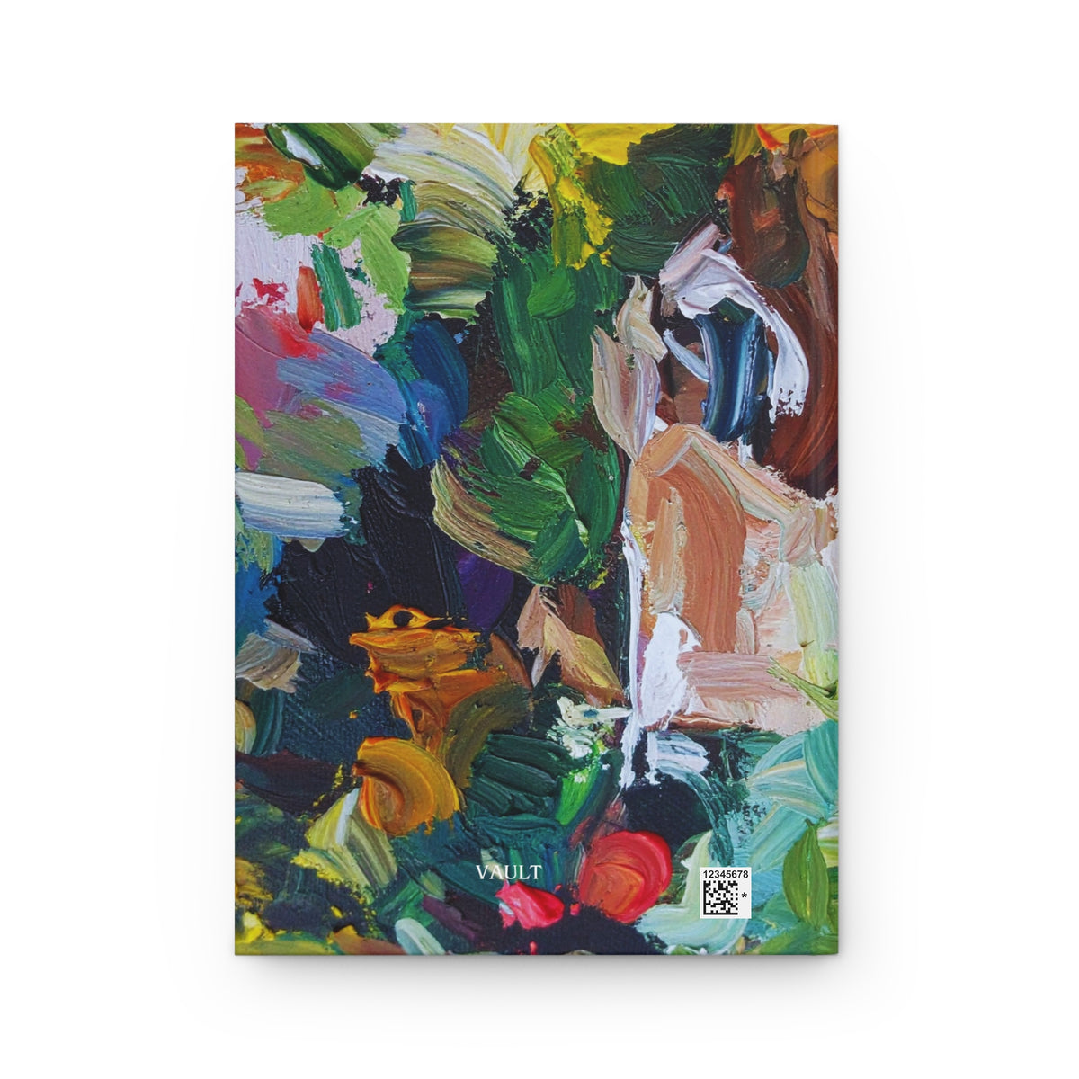 Hardcover Journal — Abstract Oil Paint Brushstroke Notebook (Matte)
