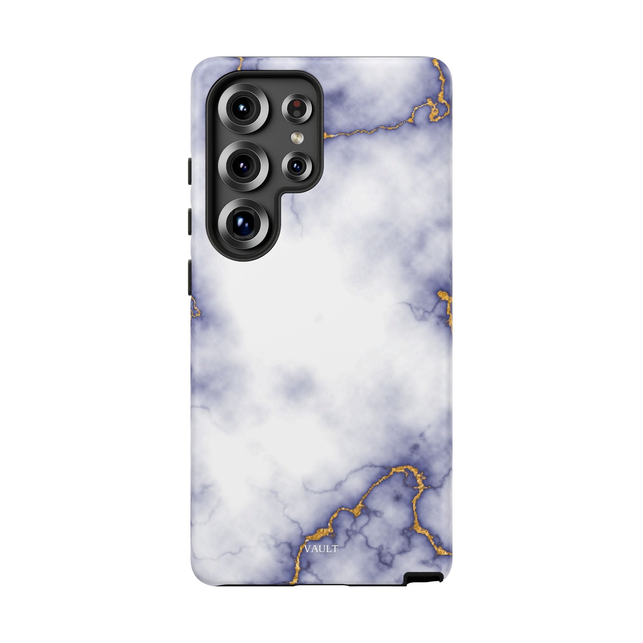 Purple Marble Tough Phone Case with Gold Veins