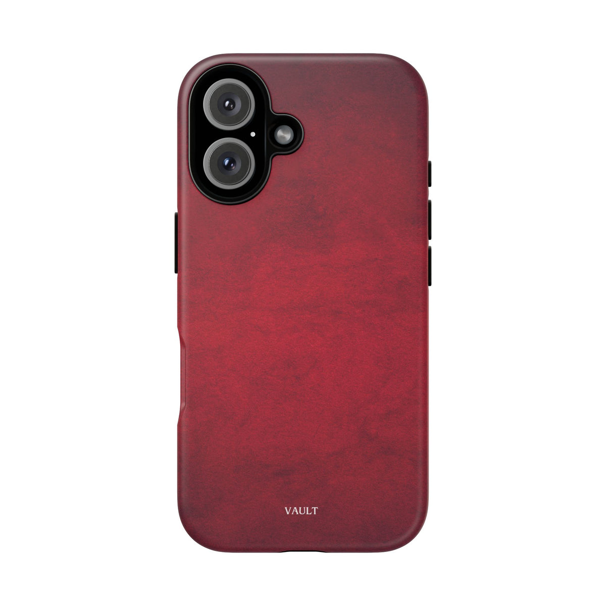 Red Leather Texture Phone Case Impact-Resistant Case