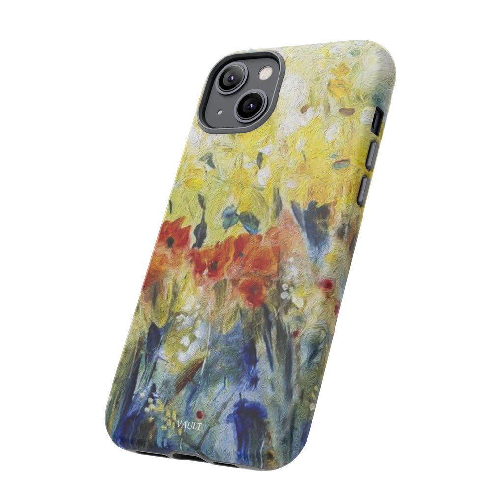 Floral Watercolor Phone Case — Yellow Garden Tough Cases