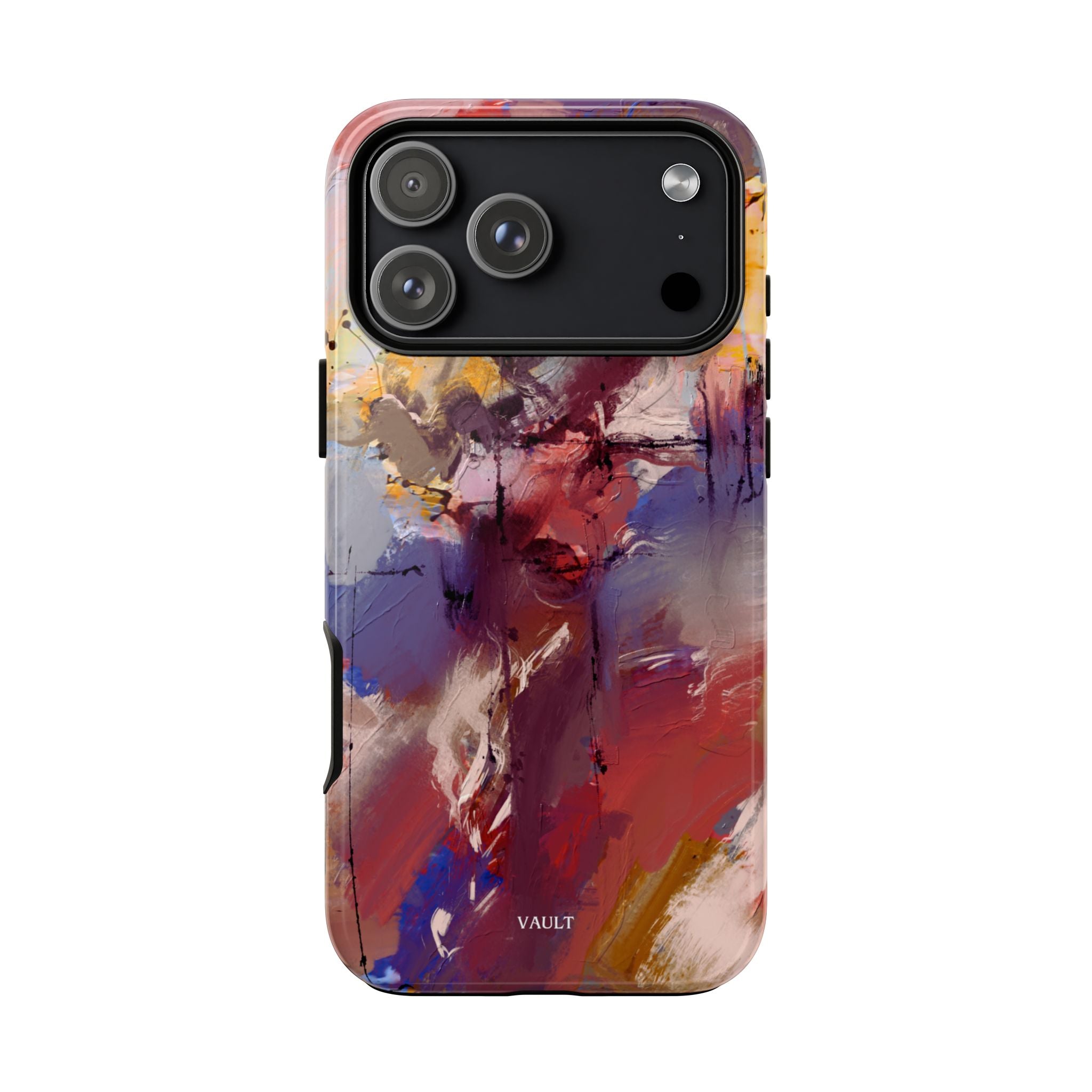 Abstract Brushstroke Tough Phone Case — Colorful Protective iPhone Cover
