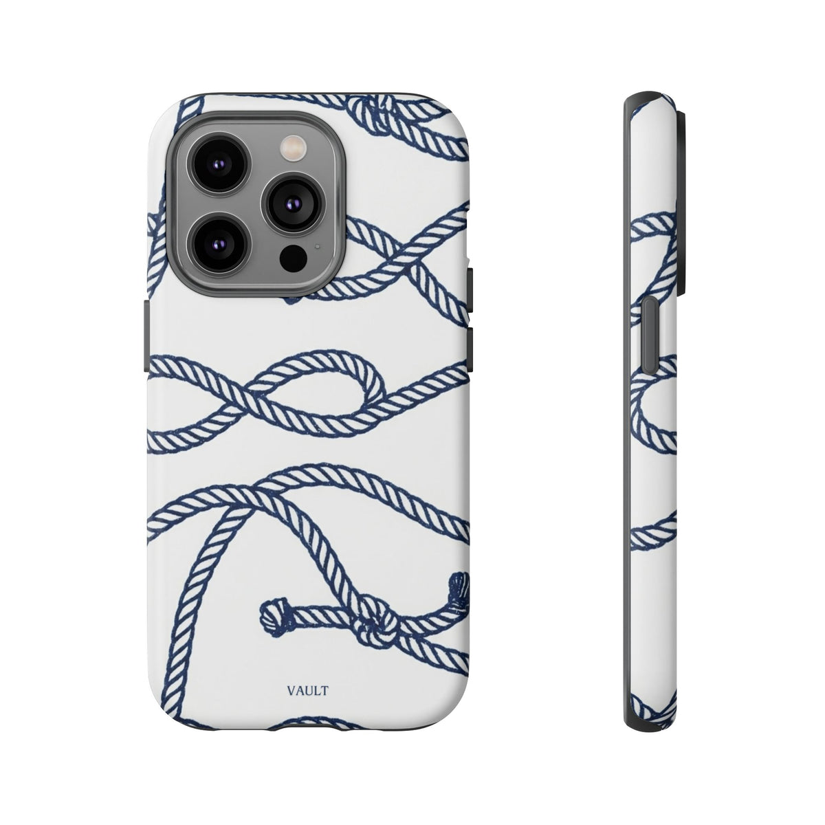 Nautical Rope Tough Case — Protective Phone Cover with Navy Knot Design