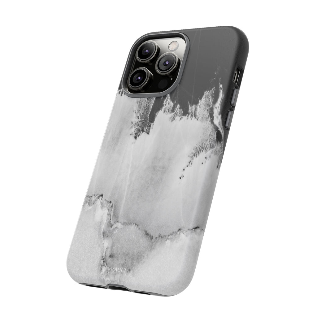 Marble Ink Tough Case — Black & White Abstract Phone Cover