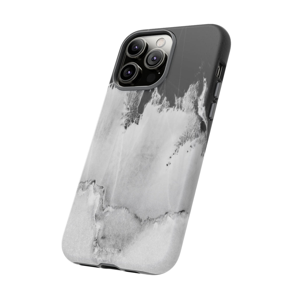 Marble Ink Tough Case — Black & White Abstract Phone Cover