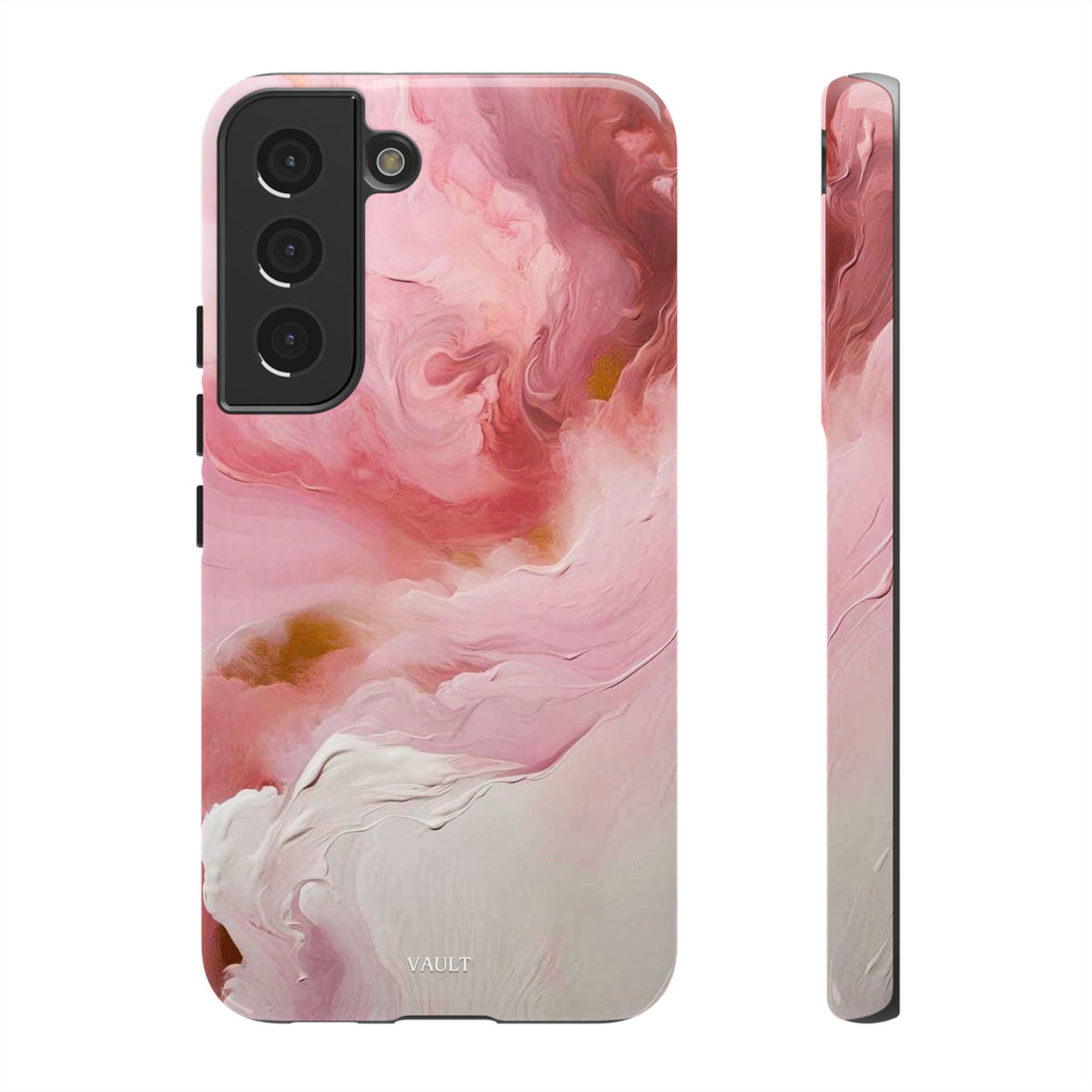 Pink Marble Tough Phone Case — Protective Artistic Phone Cover
