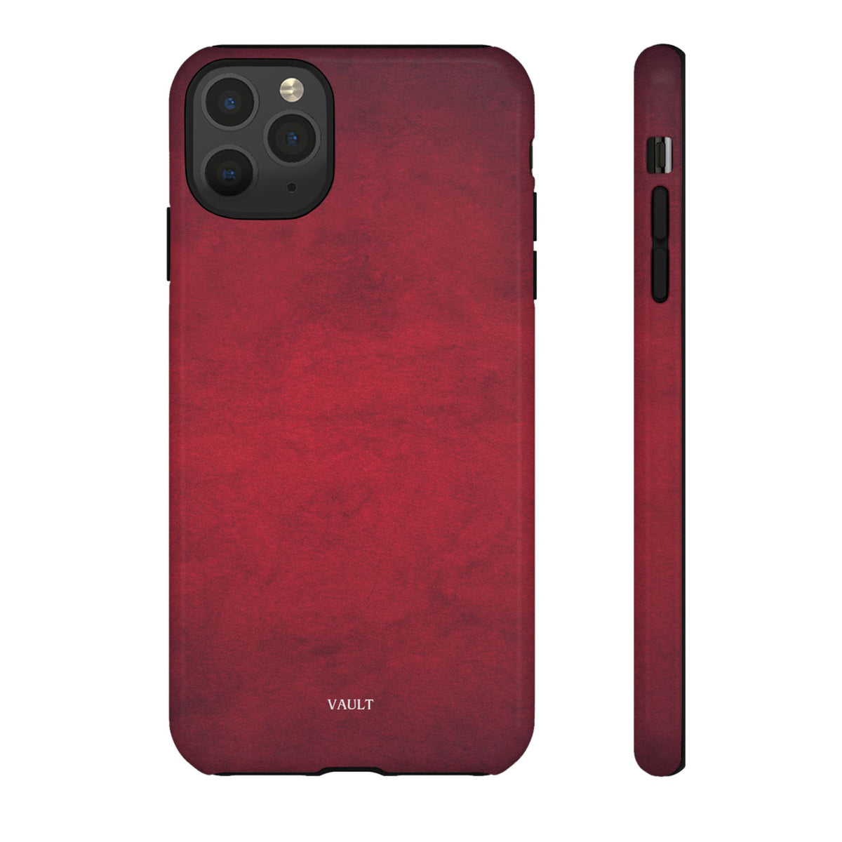 Red Leather Texture Phone Case Impact-Resistant Case