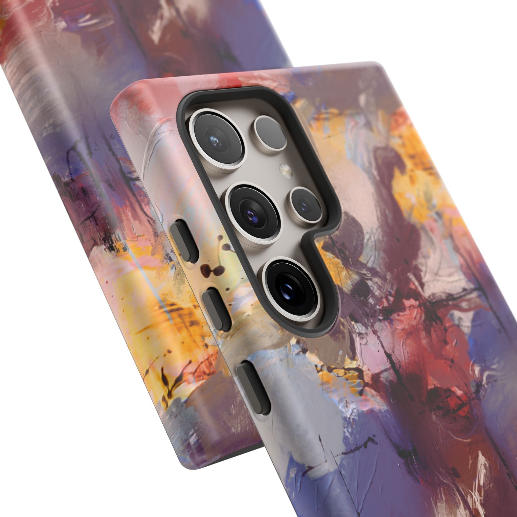 Abstract Brushstroke Tough Phone Case — Colorful Protective iPhone Cover