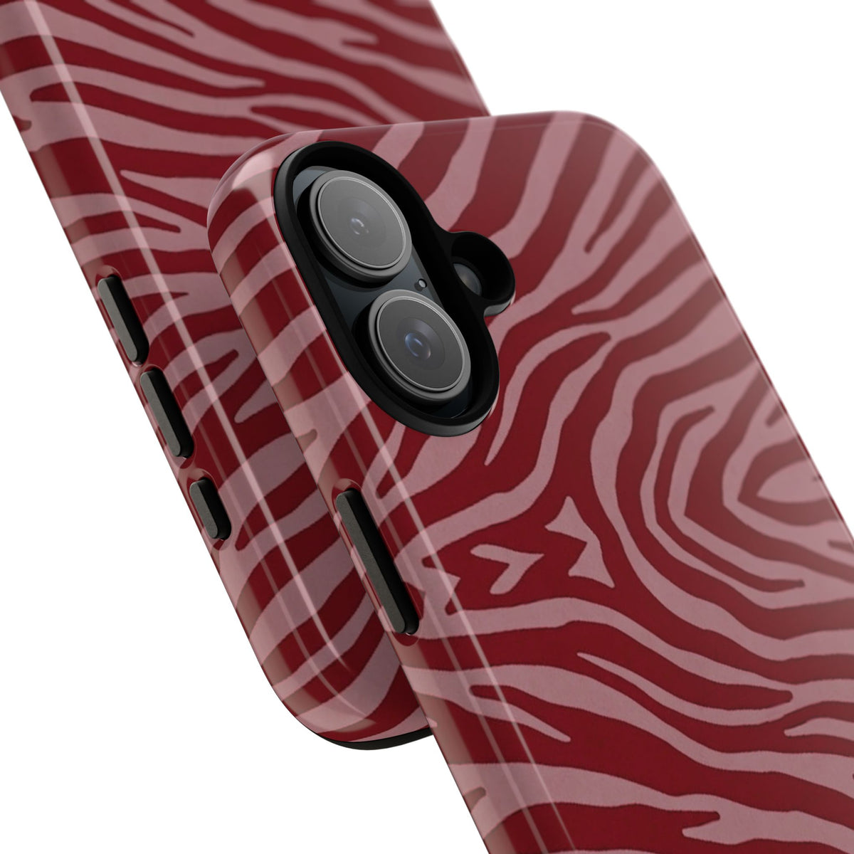Red Zebra Print Tough Phone Case