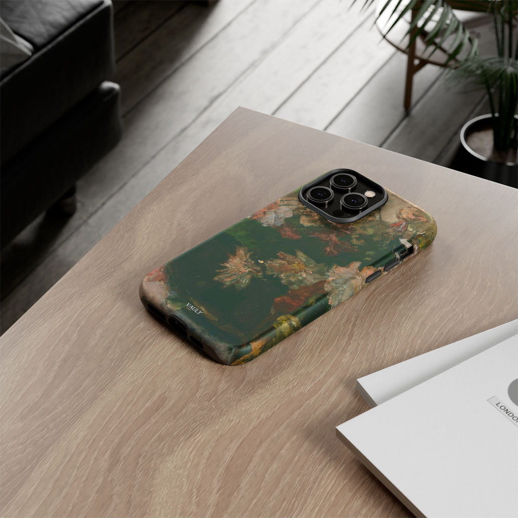 Floral Painterly Tough Phone Case — Vintage Autumn Leaves Phone Cover