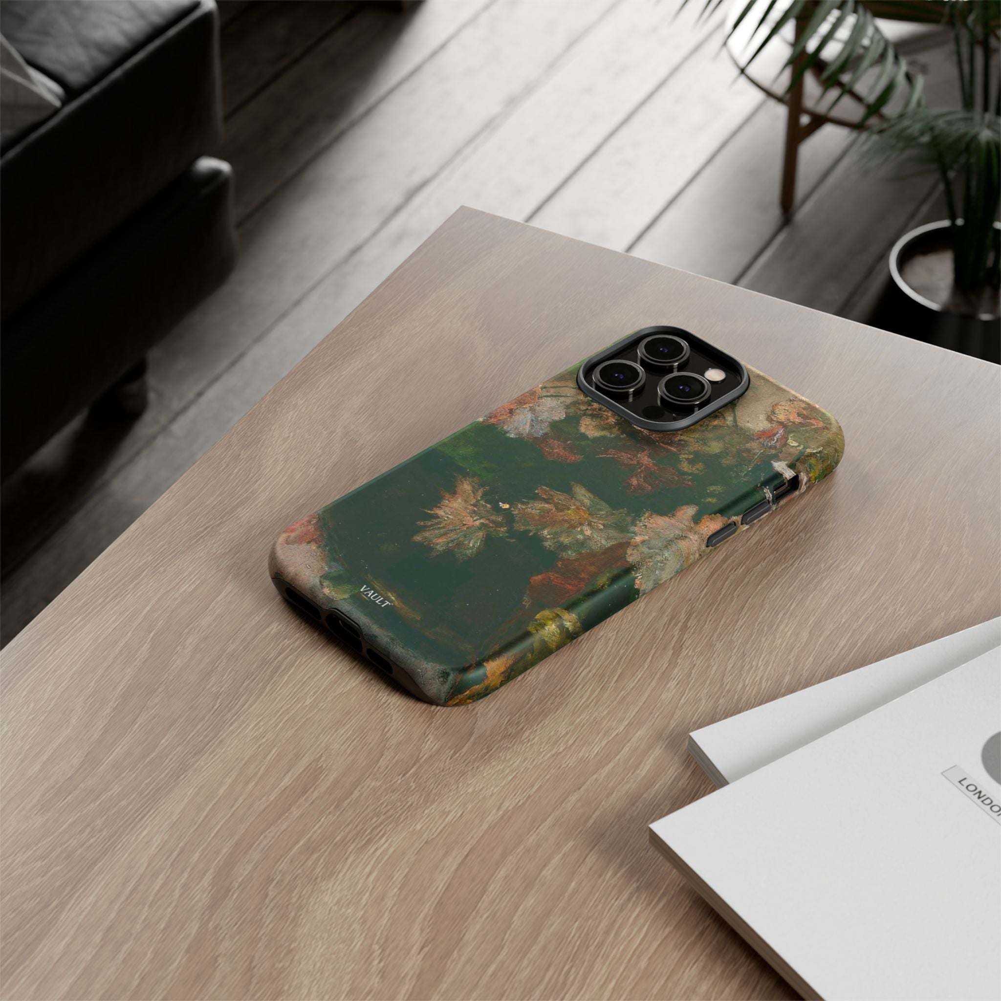 Floral Painterly Tough Phone Case — Vintage Autumn Leaves Phone Cover