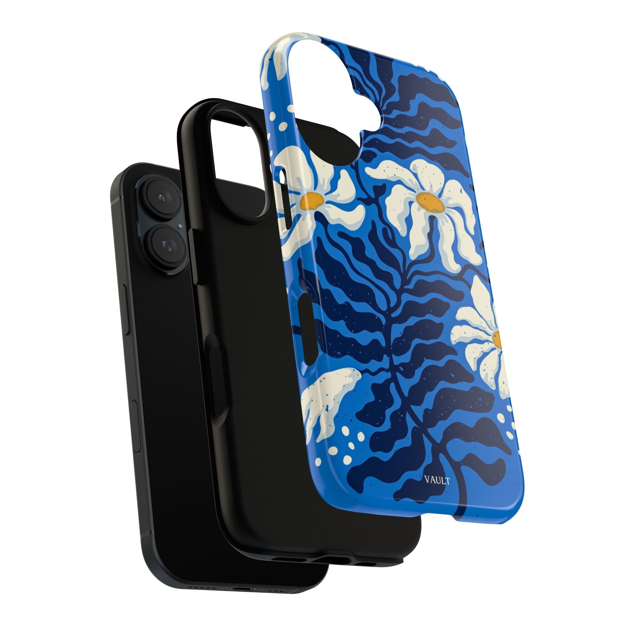 Blue Daisy Tough Phone Case — Floral Protective Phone Cover