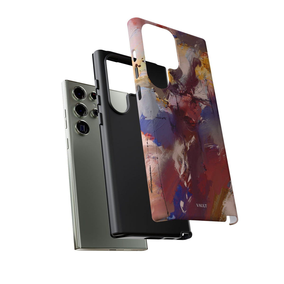 Abstract Brushstroke Tough Phone Case — Colorful Protective iPhone Cover