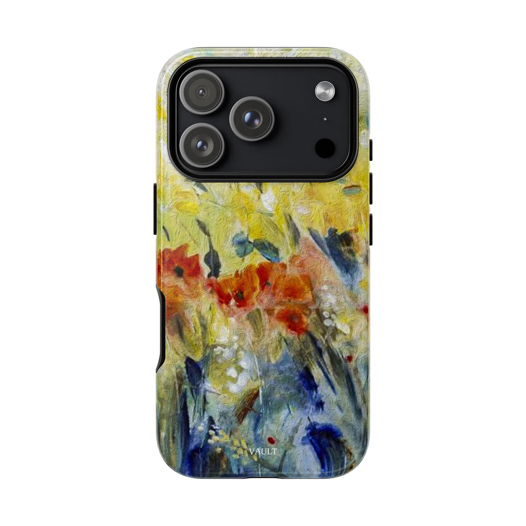 Floral Watercolor Phone Case — Yellow Garden Tough Cases