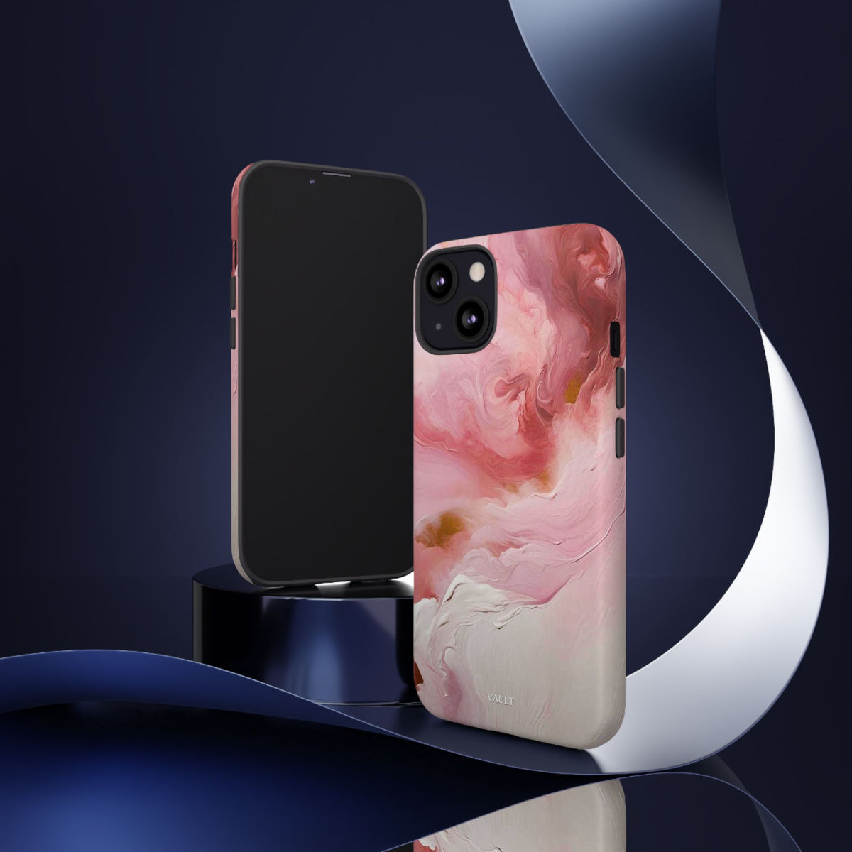 Pink Marble Tough Phone Case — Protective Artistic Phone Cover