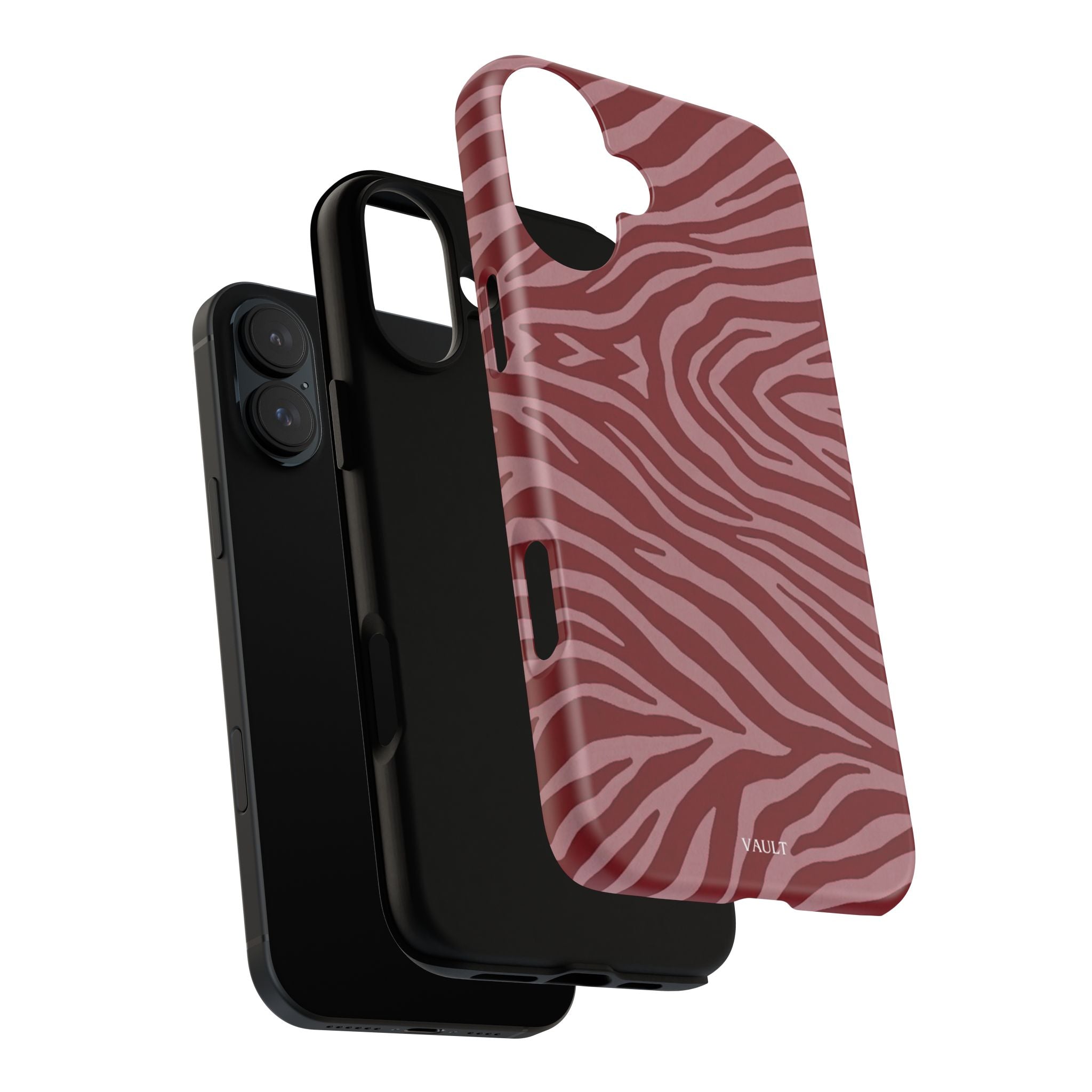 Red Zebra Print Tough Phone Case