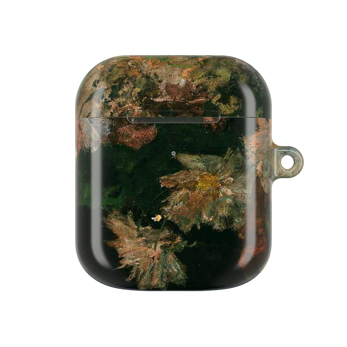 AirPods Case — Dark Green Brown Marble Protective Cover