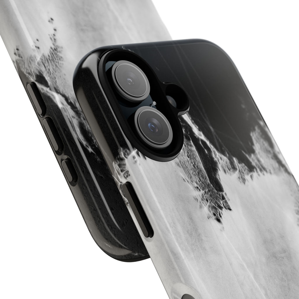 Marble Ink Tough Case — Black & White Abstract Phone Cover