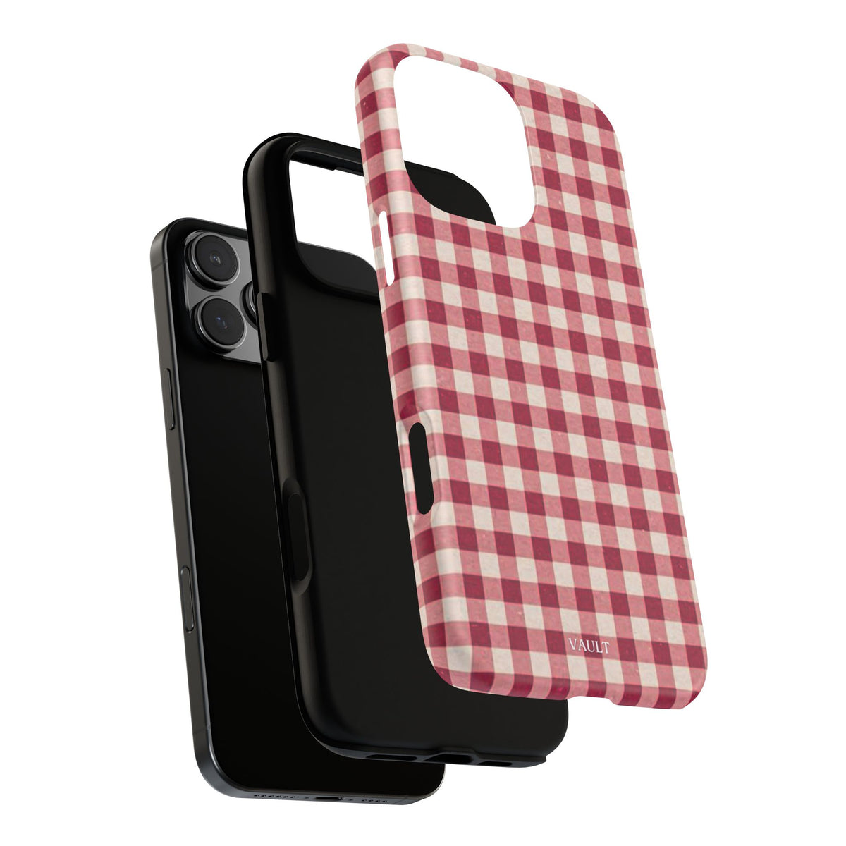 Gingham Phone Case — Red Plaid Tough Case