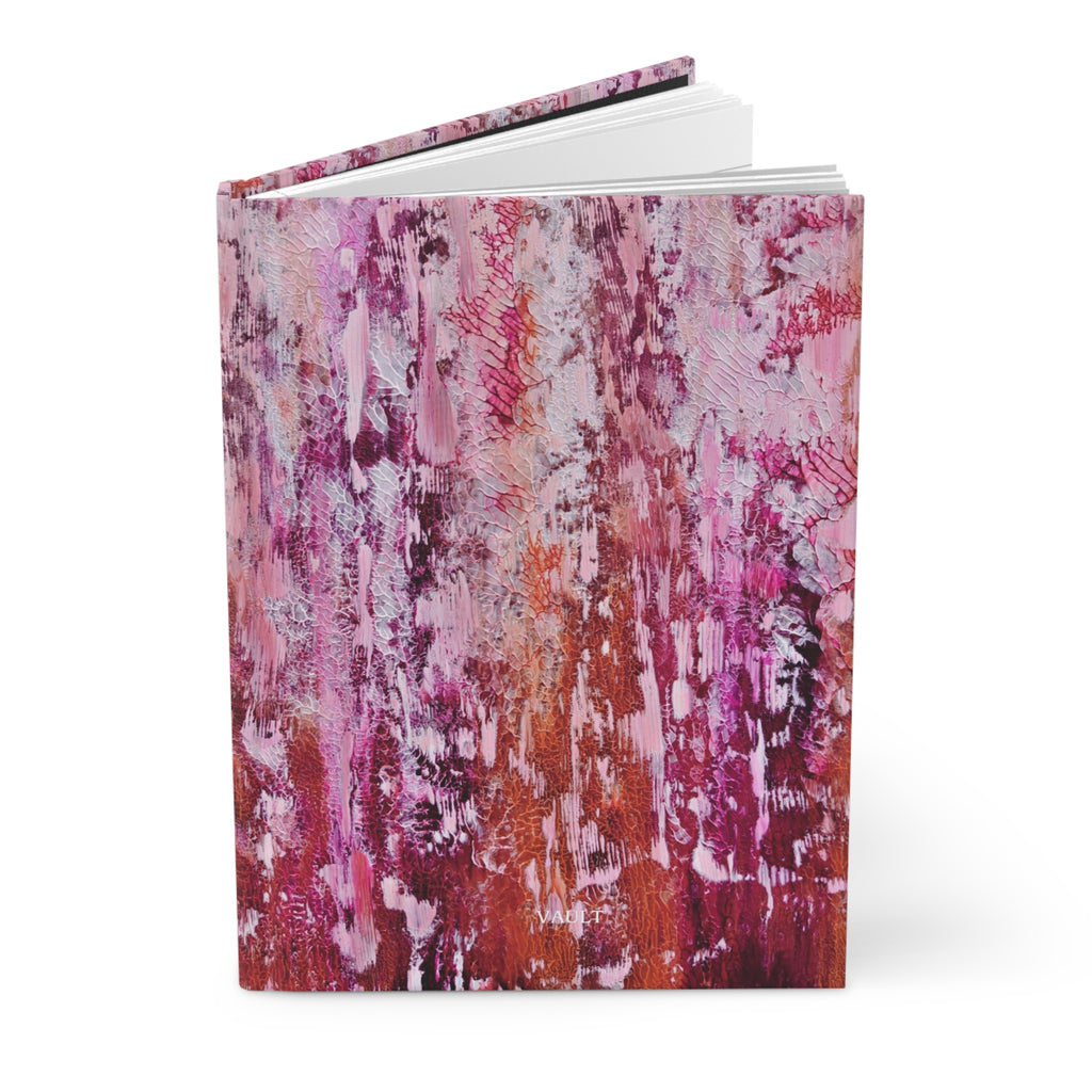 Abstract Pink Watercolor Hardcover Journal — Floral Blush Notebook for Notes & Gifts