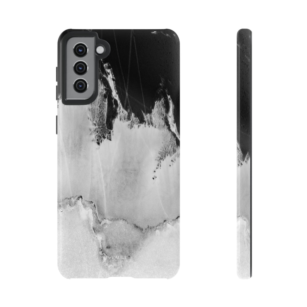 Marble Ink Tough Case — Black & White Abstract Phone Cover