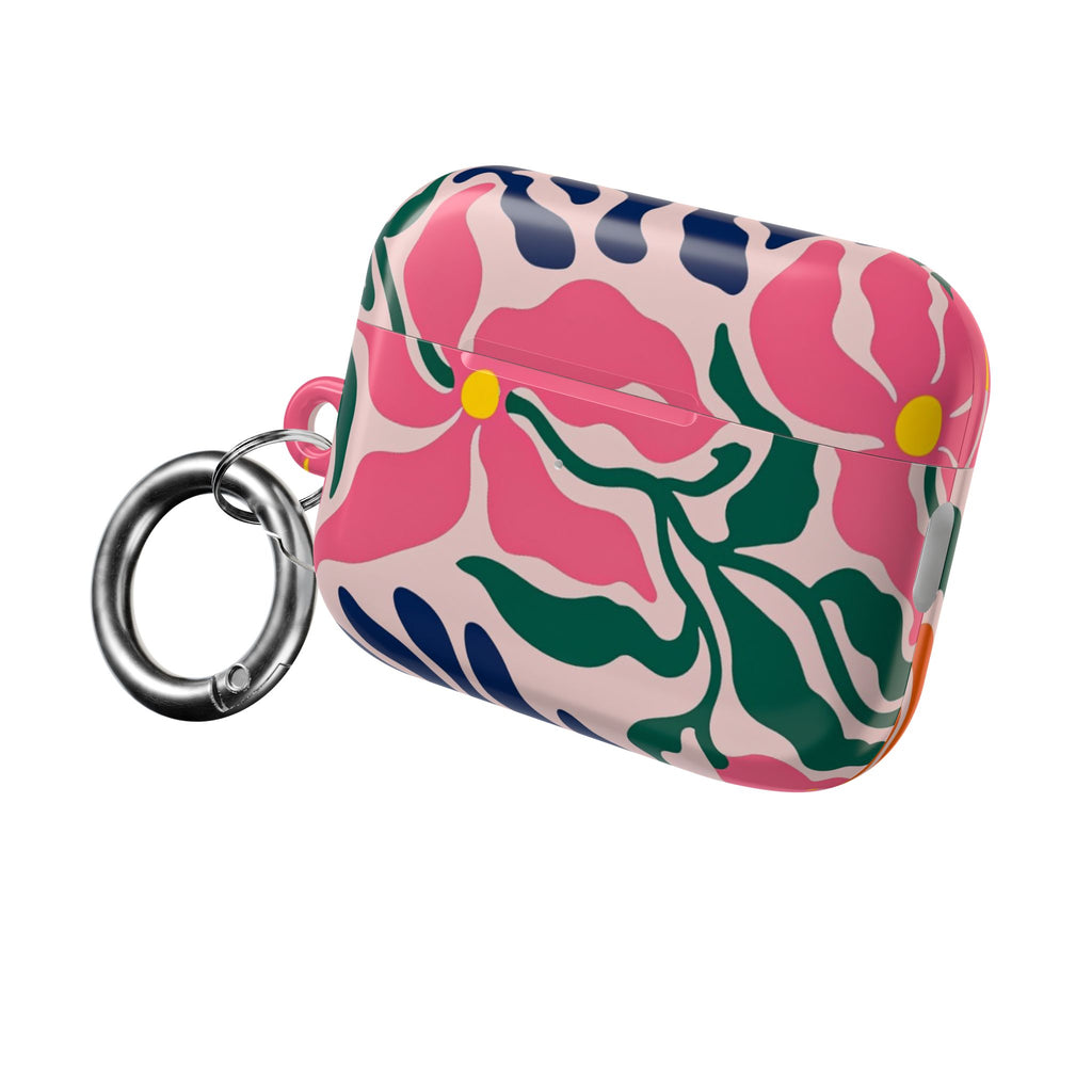 AirPod Case — Pink Floral Swirl Protective Cover