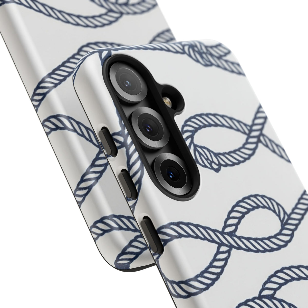 Nautical Rope Tough Case — Protective Phone Cover with Navy Knot Design