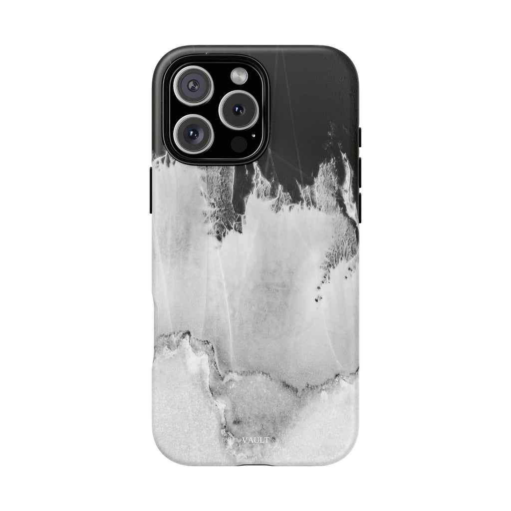 Marble Ink Tough Case — Black & White Abstract Phone Cover