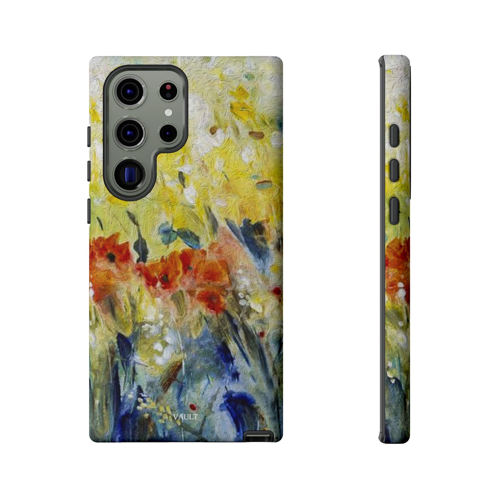 Floral Watercolor Phone Case — Yellow Garden Tough Cases
