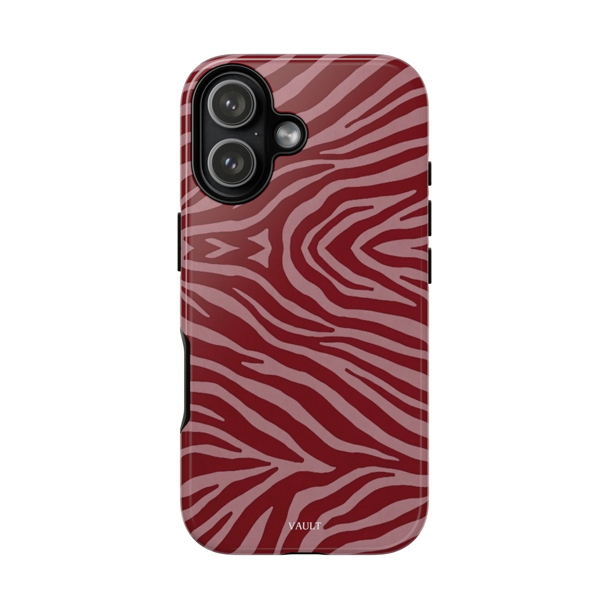 Red Zebra Print Tough Phone Case