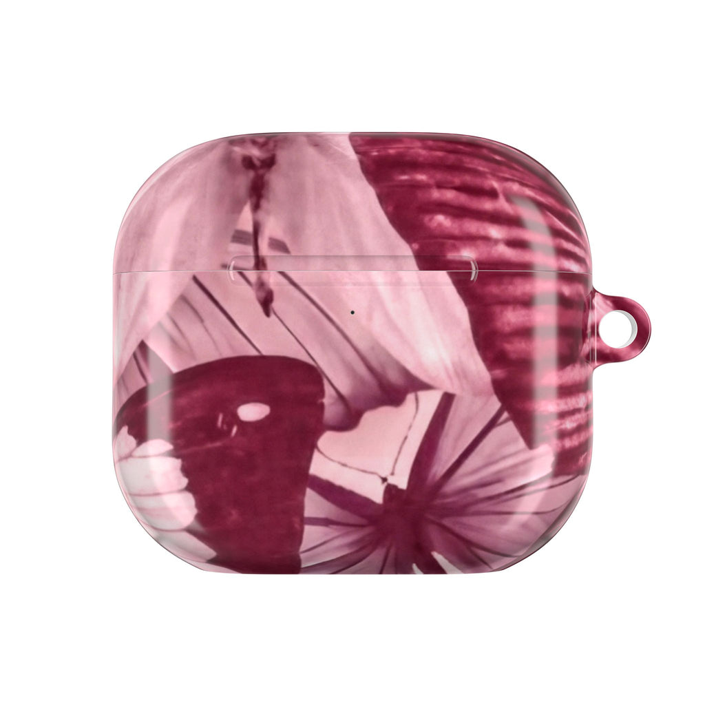 Floral Parasol AirPod Case — Vintage Pink Umbrella Design