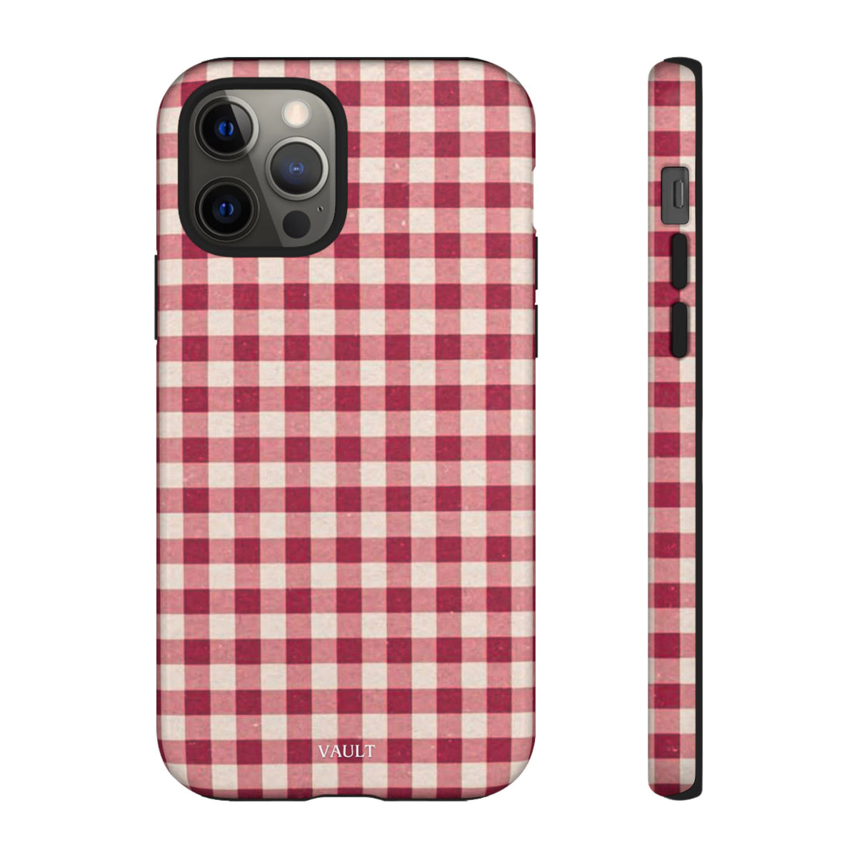 Gingham Phone Case — Red Plaid Tough Case