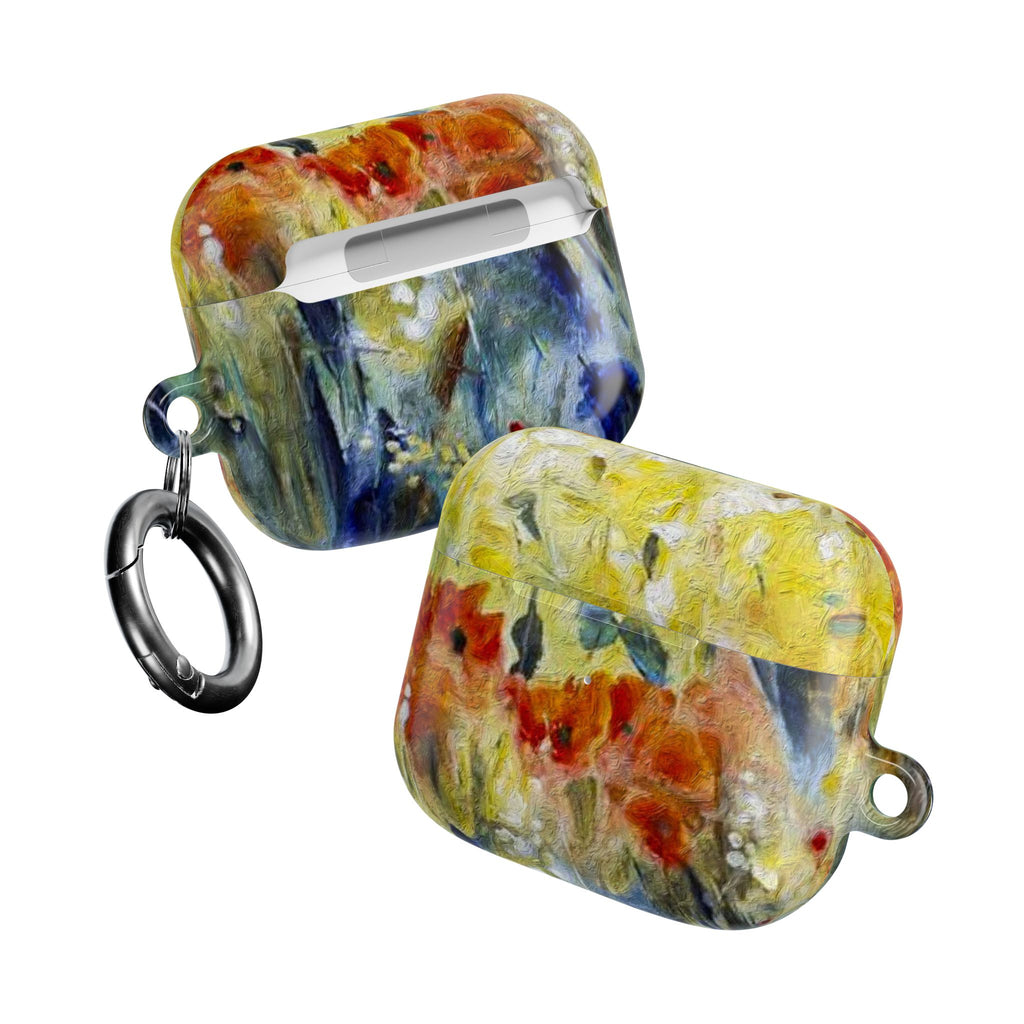 Floral Watercolor AirPod Case — Abstract Garden Protective Cover