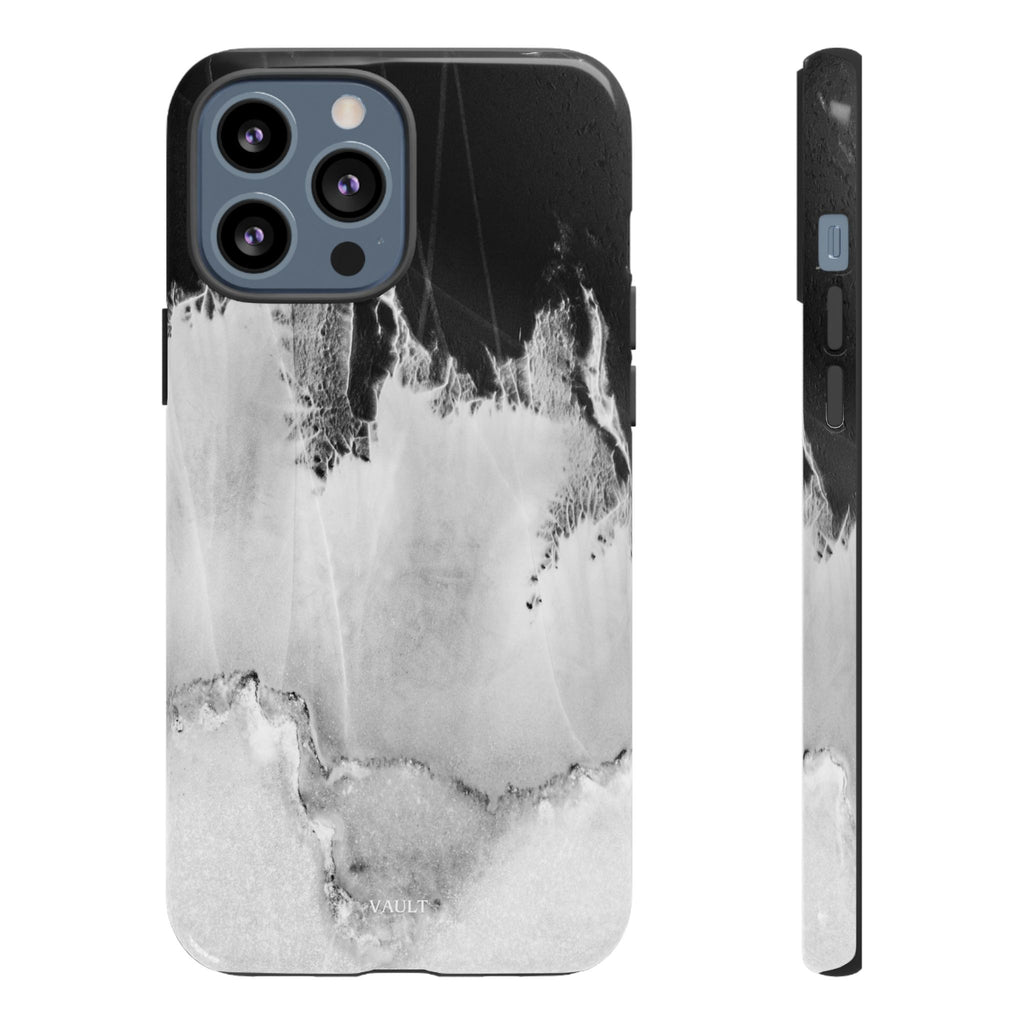 Marble Ink Tough Case — Black & White Abstract Phone Cover