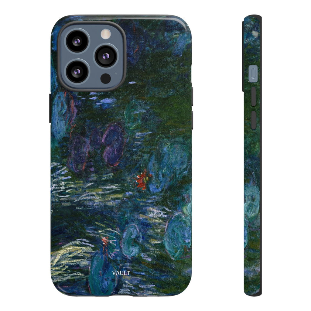 Water Lilies Tough Phone Case — Impressionist Art Protective Cover