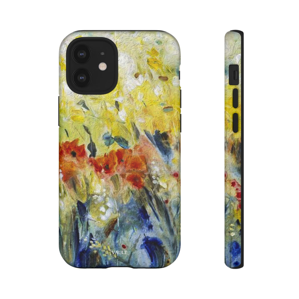 Floral Watercolor Phone Case — Yellow Garden Tough Cases