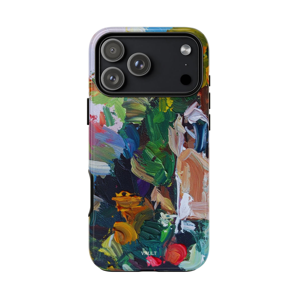 Abstract Paint Brushstroke Phone Case — Colorful Artistic Tough Case